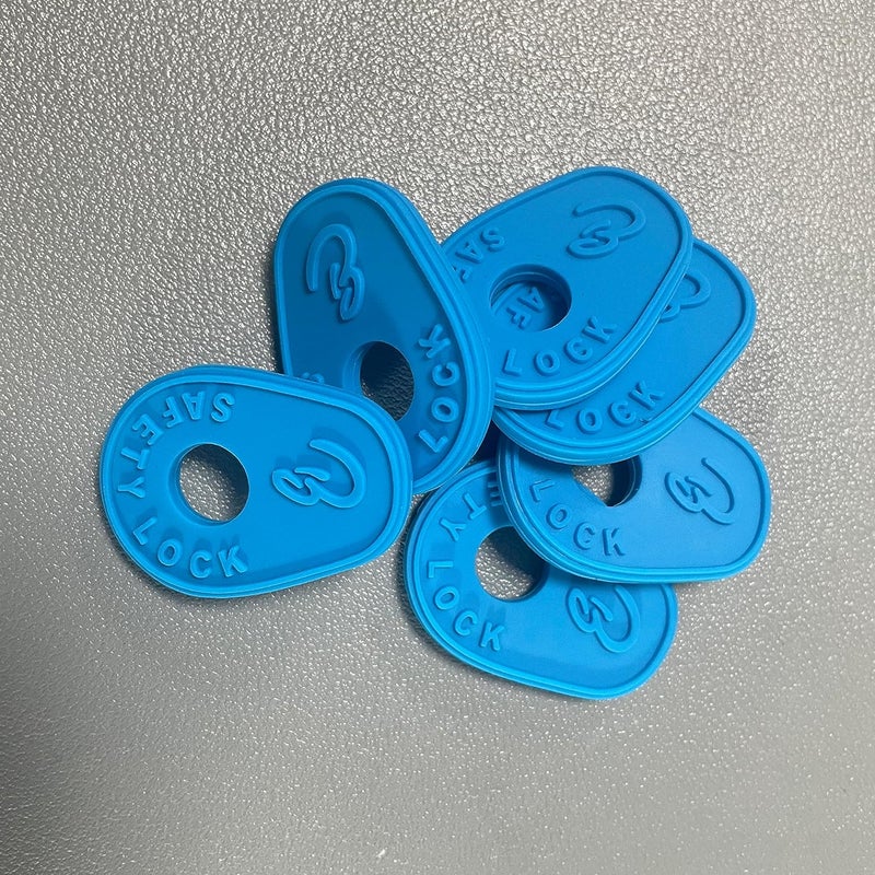BestSounds Guitar Strap Blocks, 6PCS Premium Silicone Safety Locks (B Style Blue) - Image 2